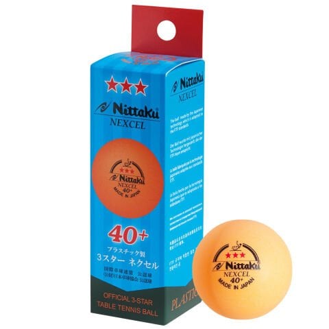 NEXCEL 40+  ITTF 3 lü Maç Topu Turuncu