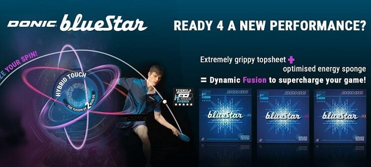 Yeni DONIC Bluestar lastikler Türkiye distribütörü Masatenisi-Market.Com'da